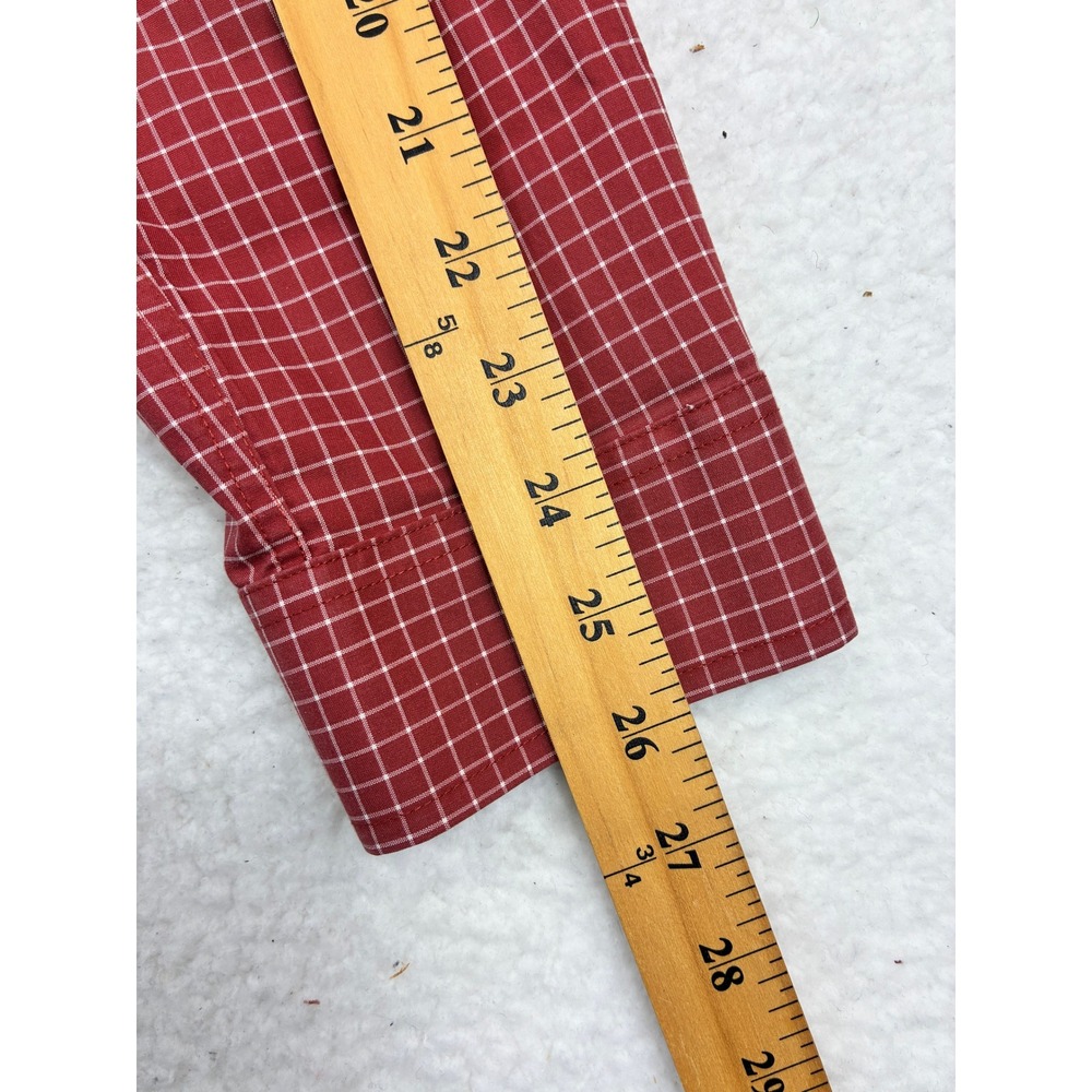 L.L.Bean Button Down Shirts Men's L Red Green Plaid Long Sleeve Casual Lot of 5 - Picture 8 of 16